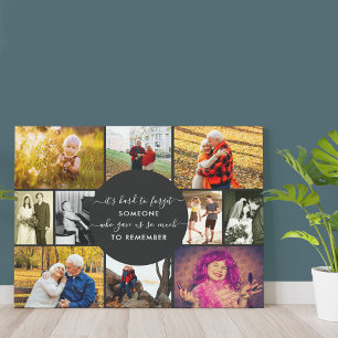 Iemand om het gedenken te onthouden Foto Collage Canvas Afdruk