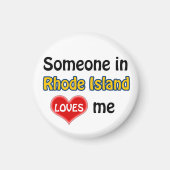 Iemand op Rhode Island houdt van me Magneet (Voorkant)