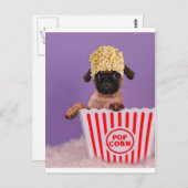 Iemand pupcorn? briefkaart (Voorkant / Achterkant)