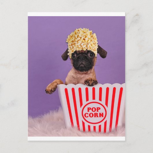 Iemand pupcorn? briefkaart (Voorkant)