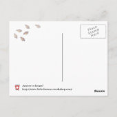 Iemand thuis? briefkaart (Achterkant)