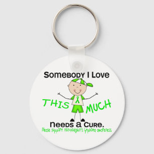 Iemand van wie ik hou - non-Hodgkins lymfoom (Boy) Sleutelhanger
