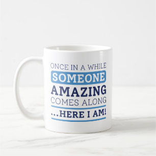 Iemand verbluffend koffiemok
