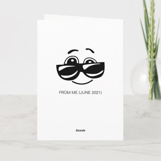 Iemand waarvan je denkt dat het Cool Birthday Funn Kaart (Achterkant)