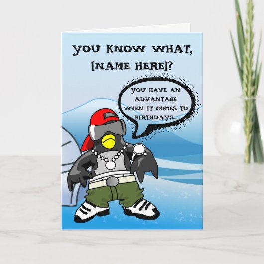 Iemand waarvan je denkt dat het Cool Birthday Funn Kaart (Voorkant)