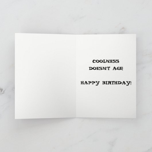 Iemand waarvan je denkt dat het Cool Birthday Funn Kaart (Binnen)