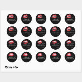 Iemand wordt dood wakker ronde sticker (Vel)