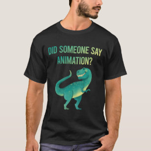 Iemand zegt animatie t-shirt