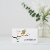 iemand zei dat je als een uil klinkt... visitekaartje (Staand voorkant)