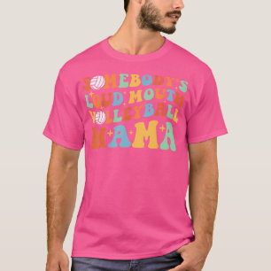 Iemands luide mond Volleybal Mama Funny Mom Mo T-shirt