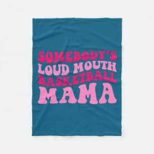 Iemands luidruchtige basketbal mama moeder moeders fleece deken