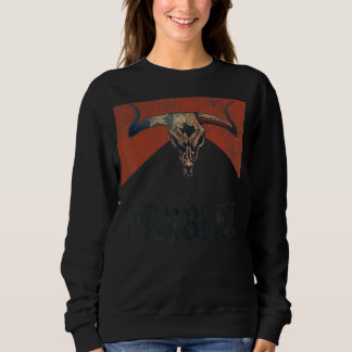 Iemand's Probleem Bull Skull Western Coun Trui