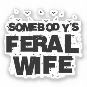 Iemands wilde tante - Gezegende tante Grappige tan Sticker