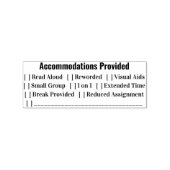 IEP Accommodaties verstrekt leraar Rubberstempel (Afrduk)