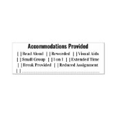 IEP Accommodaties verstrekt leraar Zelfinktende Stempel (Design)