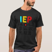 IEP I Encourage Progress Special Education School T-shirt (Voorkant)