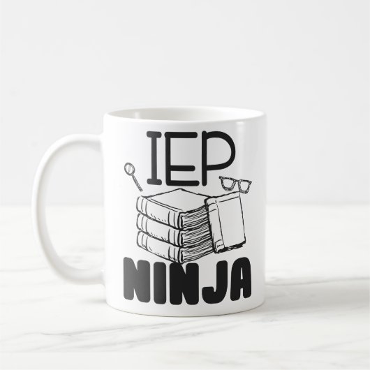 IEP Ninja Special Education Teacher Coffee Mok Man (Links)