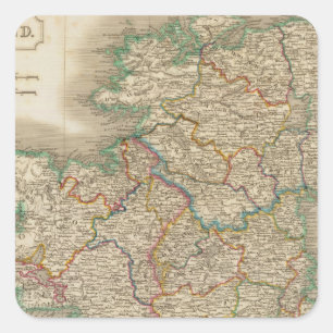 Ierland 12 vierkante sticker