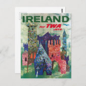  Ierland 1960 briefkaart reisposter (Voorkant / Achterkant)