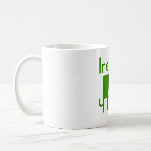 Ierland 4 ooit/vlag koffiemok (Links)