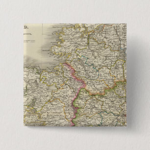 Ierland 4 vierkante button 5,1 cm