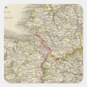 Ierland 4 vierkante sticker