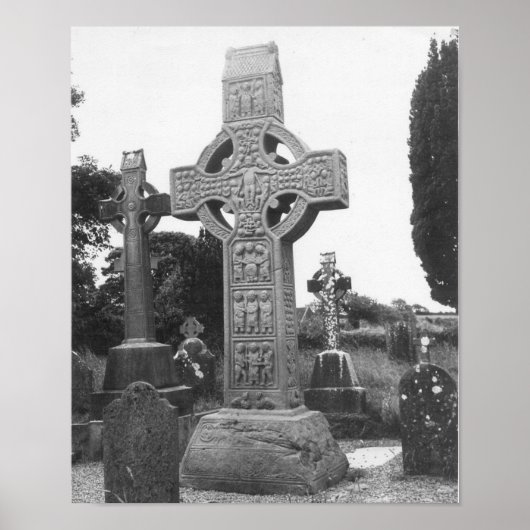 Ierland 9e eeuw High Cross Poster (Voorkant)