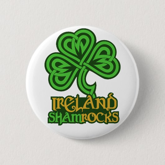 Ierland aangepaste knop ronde button 5,7 cm (Voorkant)