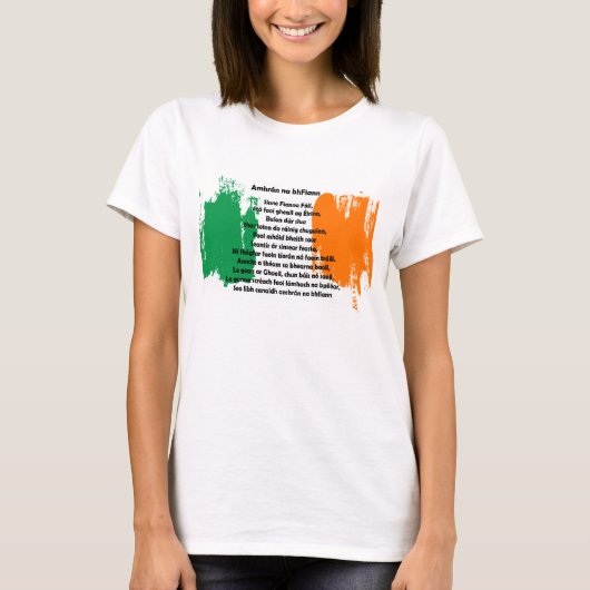 Ierland - Amhrán na BhFiann T-shirt (Voorkant)