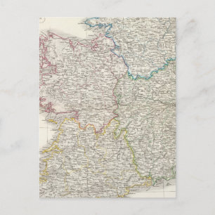 Ierland Atlas-kaart Briefkaart