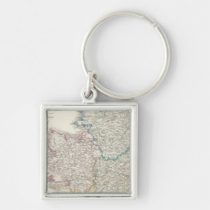 Ierland Atlas-kaart Sleutelhanger