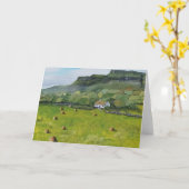 Ierland, Benbulben, Ierse wenskaart Kaart (Gele Bloem)