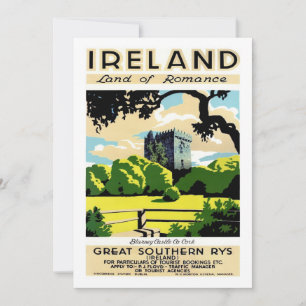 Ierland Blarney Castle 5x7 grote ansichtkaart Bedankkaart