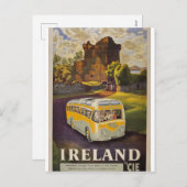 Ierland busreizen met CIE Irish travel Feestdagenkaart (Voorkant / Achterkant)