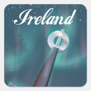 ierland celtic sword vierkante sticker