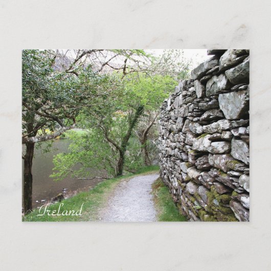 Ierland, County Cork, Stone Wall, fotografie, Briefkaart (Voorkant)