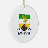 Ierland County Offaly kerstversiering Keramisch Ornament (Rechts)