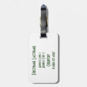 Ierland custom bagagelabel (Achterkant verticaal)