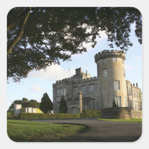 Ierland, de zij-ingang van Dromoland Castle. Vierkante Sticker