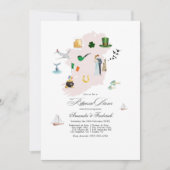 Ierland Destination Wedding repetitie diner Kaart (Voorkant)