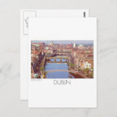 Ierland Dublin River Liffey (St.K.) Briefkaart (Voorkant / Achterkant)
