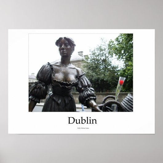 Ierland (Dublin) - standbeeld Molly Malone Poster (Voorkant)