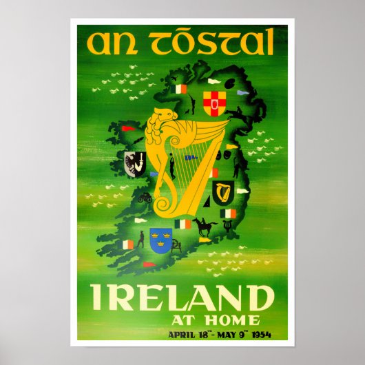 Ierland eerste reisbureau poster (Voorkant)