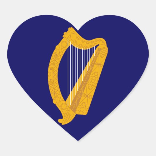 ierland embleem hart sticker (Voorkant)