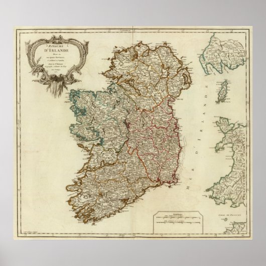 Ierland en Engeland Poster (Voorkant)