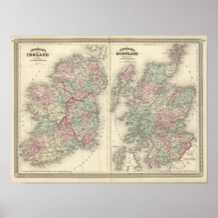 Ierland en Schotland Poster