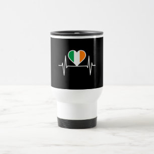 Ierland Flag Heartbeat Reisbeker