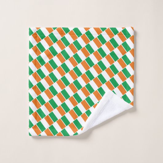 IERLAND FLAG Persoonlijke scripts WHITE Bad Handdoek (Wasdoekje)