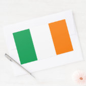 IERLAND FLAG RECHTHOEKIGE STICKER (Envelop)