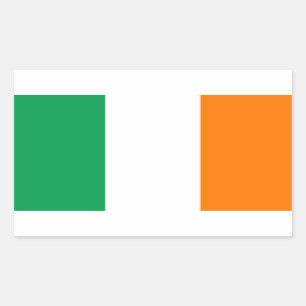 IERLAND FLAG RECHTHOEKIGE STICKER